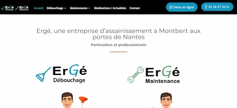 site web de ergé débouchage