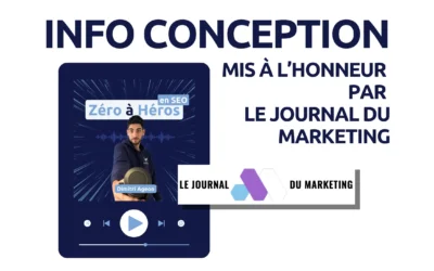 Info Conception mis à l’honneur par Le Journal du Marketing