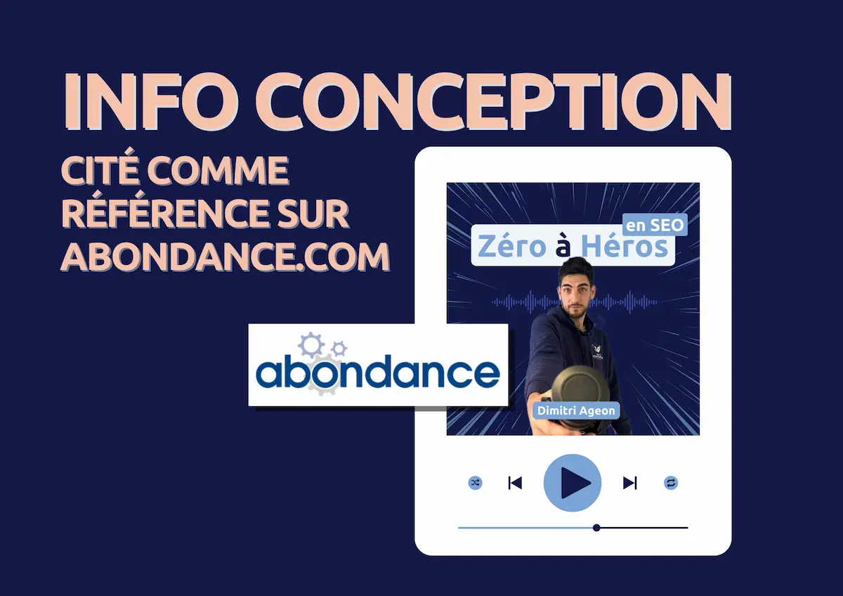 Info Conception cité comme référence sur Abondance.com